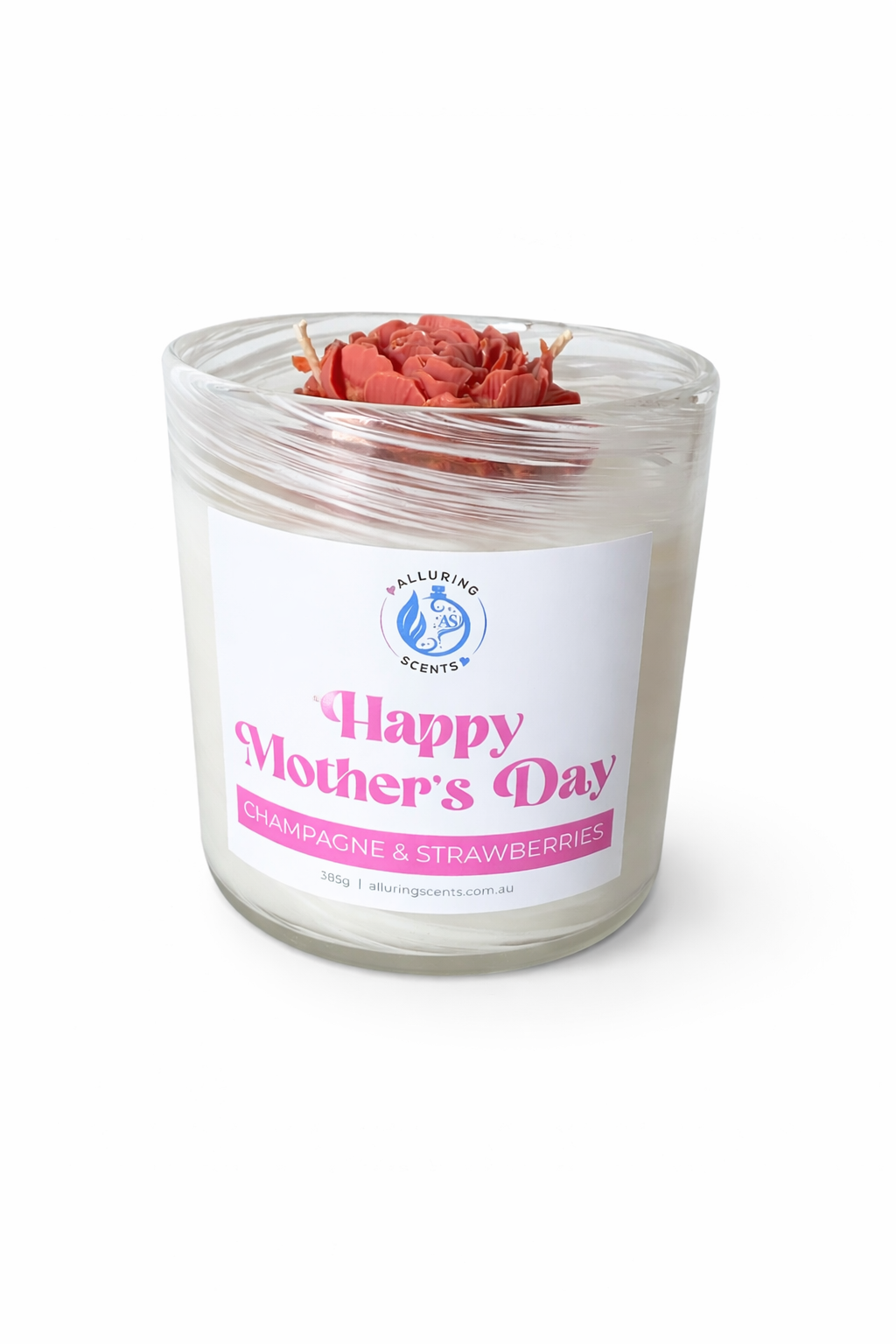 Mother's Day Candle - Champagne and Strawberries